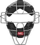 Rawlings Lightweight Hollow Wire Umpire Mask, Black, Adult