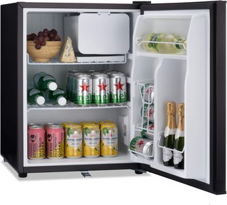 Subcold Eco75 Mini Fridge – Black, Compact Refrigerator