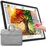 TOHETO A3 Light Board with Bag for Diamond Painting, Super Bright Magnetic Light Pad with Side Buttons, Lightbox for Tracing and Drawing, Corded Light Table for Sketching, Weeding Vinyl (Black)