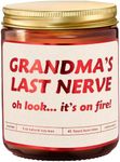 Funny Grandma Gift for Christmas - Grandma's Last Nerve Vanilla Lavender Scented Candle | Cool Grandmas Birthday Candle for Grandmother from Grandkids | Christmas Gifts for Grandma | Grandma Candle