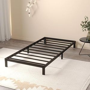 Maenizi XL Twin Bed Frame No Box Spring Needed, 8 Inch Heavy Duty Metal Twin XL Platform Bed Frame Support Up to 2500 lbs, Easy Assembly, Noise Free, Black