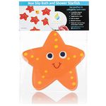 Non Slip Bath Stickers - Modern fun stylish alternative bath shower mat - strong textured stick on Anti Slip safety for family Toddler child kids baby (5x Starfish)