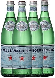 San Pellegrino Sparkling Natural Mineral Water Bottle, 4 x 750 ml