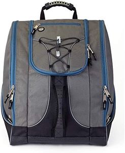 Athalon Bag and Backpack Snowboard – Holds Everything – (Ski Boots, Helmet, Goggles, Gloves), BlueZipGray/BK, One Size