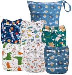 ALVABABY 6pcs Cloth Diaper Covers &