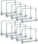 Pack of 10 Square Trailer Pins – 2-3/4" x 1/4" (L x W) – Featuring PTO Pins, Lock Pins, Trailer Hitch Pins, and Shaft Locking Coupler Pins for Farm Trailers, Towing, Lawn Equipment and Hitches