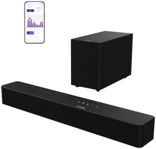 ULTIMEA Soundbar with Wireless Subwoofer, VoiceMX & BassMX, App Control, 2.1ch Sound Bar for TV, 240W Peak Power, Adjustable Bass, HDMI, Optical, Bluetooth 6.0, Poseidon M30 (2026 Model)