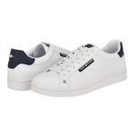 Tommy Hilfiger Men's Landis Sneaker, White/Navy 140, 12 UK