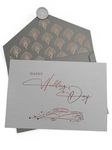 Jolicoon Happy wedding day with premium envelope and wax seal - Congratulations wedding card