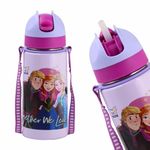 SKi Homeware TANGO Stainless Steel-304 grade Water Bottle for School, Kids favourite character prints | wide mouth | leak proof sipper | light weight | BPA Free & Food Grade - 550ML (Frozen)