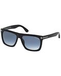 Tom Ford Sunglasses 0513 Morgan 01W Shiny Black Blue Gradient