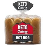 Keto Hot Dog Buns 8 ct by Keto Culture Baking Made in USA, 12.5 OZ