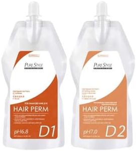 PureStyle Professional Hot Perm Kit for Damaged Hair(Levels 5-9) - Gentle pH-Balanced Heat-Activated Perm with Keratin & Amino Acids, Long-Lasting Curls for Color-Treated & Chemically Damaged Hair