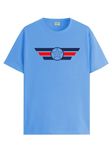 ADRO Tshirt for Men | Printed T shirt for men | 100% Cotton T-shirt |Printed T shirt | T-shirts | RN24-CAP-SK-XL Sky Blue