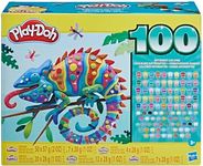 Play-Doh Wow 100 Bulk Modeling Compound Variety Pack with 100 Cans Including Sparkle, Super Shimmer, Metallic and Confetti for Kids 3 Years and Up