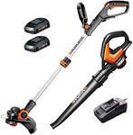 Worx 20V Trimmer and Blower Power Share Combo Kit - WG916 (Battery & Charger Included)