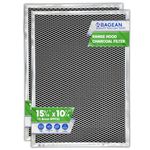 Range Hood Charcoal Filter Replacement Fits 15.29” x 10.86” BPPF30 Broan Range Hood Filter - Carbon Filter for Ductless Range Hood - Filters and Freshens the Air Over the Oven (2-Pack)