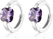 EVER FAITH Princess Cut Amethyst Pu