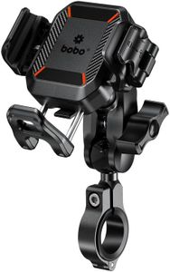 BOBO BM22H PRO Handlebar Mount Anti-Vibration Anti-Theft Waterproof Bike/Motorcycle/Scooter Mobile Phone Holder Mount Ideal for Maps and GPS Navigation (Black)