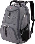 SwissGear 1900 Scansmart TSA 17-Inch Laptop Backpack, Grey Heather