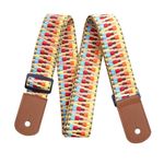 XOXVURI Ukulele Strap Bohemian Vintage Woven Guitar Strap Adjustable Banjo Strap Belt Uke Shoulder Strap for Tenor Soprano