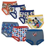 Disney Mickey Mouse Boys Potty Training Pants Underwear Toddler 7-Pack Size 2T 3T 4T