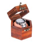 Royal Craft Expertise Single watch box, Travel watch display case, Dark Indian Rosewood watch box organizer organizer holder case for men women, Unique gift, Honeycomb watch box.