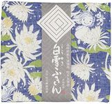 Shirayuki Yuzen Dish Towel, Made in Japan, Gekkabijin Navy, 11.8 x 1.6 inches (30 x 40 cm)