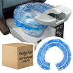 PrettyClaw Disposable Spa Chair Liners Elastic Bags for Pedicure and Foot Massage Fits Most Salon Chair Tubs Blue (400 Pieces)
