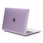 AZURESTARIN Compatible with MacBook Pro 13.3-inch Crystal Clear Case/Sleeve, Thin & Tough｜Invisible Protection｜Reduces Wear & Tear｜Enhances Grip, with Silicone Keyboard Cover, Transparent Purple