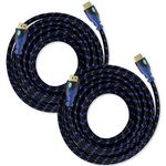 Aurum Ultra Series - High Speed HDMI Cable with Ethernet - Supports 3D and Audio Return Channel - Full HD 35 Feet - 2 Pack AD