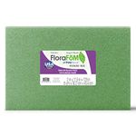 Darice Floracraft Styrofoam Block, 18 by 12 by 2", Green, 1 Pack