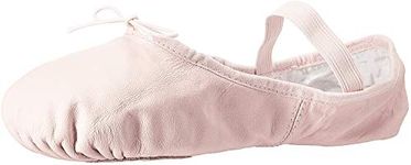 BLOCH Dance Women's Dansoft Split Sole Shoe, Theatrical Pink, 2 C US