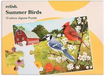 Relish - Dementia Jigsaw Puzzles for Adults - 13 Piece Summer Birds Puzzle - Activities & Gifts for Elderly People with Alzheimer's