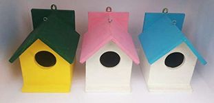 GANGA ENTERPRISE Bird House Bird Nest Pack Of 3 For Sparrow And Other Little Birds