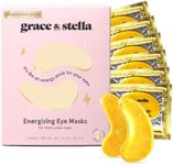 grace & stella Under Eye Mask (Gold, 6 Pairs) Dark Circles Under Eye Treatment, Puffy Eyes, Undereye Bags, Wrinkles - Bachelorette Party Favors, Women Gifts, Vegan, Cruelty-Free Eye Patches for Adults