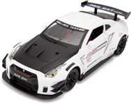 Invite Enterprise 1:24 Scale Compatible For Nissan Gtr Model Car Toy, Zinc Alloy Pull Back Toy Car With Sound And Light For Kids Boy Girl Gift? White-Color ?