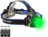 Green LED Headlamp Waterproof Head 