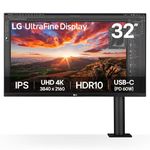 LG 32UN880-B 32" Ultrafine Display Ergo UHD 4K IPS Display with HDR 10 Compatibility and USB Type-C Connectivity, Black