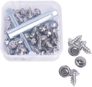 Kylebooker Screw-in Studs for Wading Boots,26pcs Fishing Wading Boot Studs for Felt Or Rubber Sole