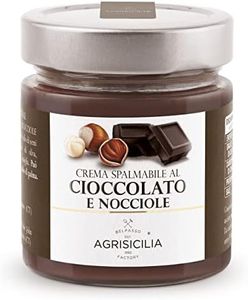 Agrisicilia Crema spalmabile al Cioccolato e Nocciole, crema da spalmare, 360 grammi