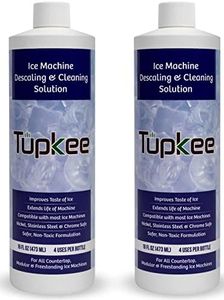 Tupkee Ice Machine Cleaner Solution – 16 fl oz Ice Maker Cleaner Descaler, Nickel Safe - Universal for Affresh, Whirlpool 4396808, Manitowoc, Kitchenaid, Scotsman - Pack of 2