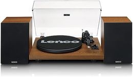 Lenco Record Player with Built-in Amplifier & Bluetooth Plus 2 External Speakers, Wood