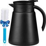 PARACITY Thermal Coffee Carafe, 27 OZ Stainless Steel Thermo for Hot Drinks, Double Wall Vacuum Insulated Coffee Thermo, Coffee Carafes for Keeping Hot Coffee& Tea with Cleaner Brush