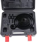 Aussel 20PCS Hole Saw Cutter Kit, 19-152mm Hole Cutter Set, Hole Cutting Tools Hole Opener, Carbon Steel Downlights Drill Bit Tools for Wood Plasterboard Plastic PVC Non Ferrous Metals