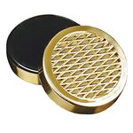 REMIGHTELY BRIGHT Cigar Humidifier - for Tobacco Moisturizing and Increased Humidity,Round and PVC Material,2.20.5 Inches with Gold Tone