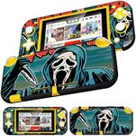 Xinocy Cute Case for Nintendo Switch Lite 2019 Kawaii Unique Funny Design Skull Slim Fashion Protective Cases Hard Shell Cover for Girls Kids Boys for Switch Lite,Blue Skull