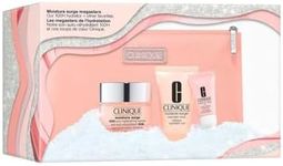 Moisture Surge Megastars - A Trio of Hydration Heroes Kit by Clinique for Women - 4 Pc Kit 1.7oz Moisture Surge 100-Hour Auto Replenishing Hydrator, 1oz Moisture Surge Overnight Mask, 0.24oz Moisture Surge Lip Hydro Plump Treatment, Bag