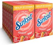 Sunkist Singles to go Drink Mix Packets, Strawberry Tangerine, 6-Count Box – Powdered Drink Packets with Vitamin C, 72 Total Powder Sticks