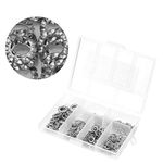 300pcs Star Lock Washers, 304 Stainless Steel Serrated Lock, Washer External Toothed Washers Assortment (M2.5 M3 M4 M5 M6 M8)